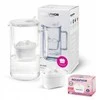 Aquaphor Glass, stiklinis filtravimo ąsotis 2,5 L su Maxfor ir Maxfor Mg kasete, baltas