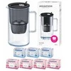 Aquaphor Glass 2,5 litro filtravimo ąsotis + 3 Maxfor + 4 Maxfor Mg+ kasetės, Juodas