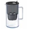 Aquaphor Glass 2,5 l stiklinis filtravimo ąsotis + 4 Maxfor (1Mg+3 H) filtrai, juodos spalvos