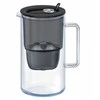 Aquaphor Glass 2,5 l stiklinis filtravimo ąsotis + 4 Maxfor (1Mg+3 H) filtrai, juodos spalvos