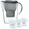 BRITA vandens filtravimo ąsotis „Marella“ grafito spalvos + 3 kasetės