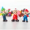 Netaikoma 48 vnt Super Mario Bros minifigūrėlės žaislai lėlių veiksmo figūrėlės Modelių papuošalai Gimtadienio torto papuošimo dovanos