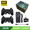 4K Ultra vaizdo žaidimų konsolė, skirta PS1 / SEGA / SNES / MAME Retro TV žaidimų konsolė 64 GB 10000 žaidimų vaizdo žaidimų kortelė M8 / X2