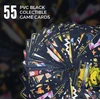 55 PVC prekybos kortelės. Juodos žaidimo kortelės. V, Vmax, Gx, pagrindinis, dovana vaikams ir suaugusiems.