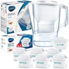 "Brita Aluna Baltas" 2,4 l filtravimo ąsotis + "Brita Maxtra" 6 vnt. filtras
