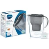 Brita Marella vandens ąsotis 2,4L, juodas su 1 kasete
