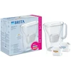 Vandens filtravimo ąsotis BRITA Style Essential 2.4L, baltas su 2x MAXTRA PRO filtrais