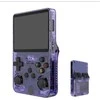R36S Retro delninė žaidimų konsolė su 128G ir 20000+ klasikinių žaidimų, violetinė