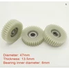 Elektrinio dviračio variklio nailoniniai krumpliaračiai 36T, 4.7x1.35cm/8mm (3vnt)