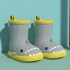 Guminiai batai vaikams Shark boots, pilki