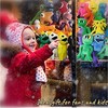 Happyjoe Minkštas pliušinis žaislas Rainbow friends, mėlynas-pakelta ranka, 30cm