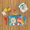 Mini viryklės rinkinys su priedais Dolu Fisher Price, 1822, mėlynas