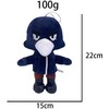 Minkštas pliušinis žaislas HappyJoe Brawl stars Crow, mėlynas, 22 cm.