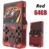 Attack Shark Retro žaidimų konsolė: R36S „Linux“ sistema, 3,5 colių IPS ekranas - juoda-64G