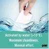 Skalbimo lapeliai POWR x3 vnt, spalvotiems skalbiniams, 120 lapelių, visų tipų audiniams, be mikroplastiko