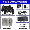 Vaizdo žaidimų konsolė Integruota 20 000 ir daugiau žaidimų retro delninis žaidimų grotuvas 64G 4K TV Game Stick 2.4G belaidis valdiklis Gamepad