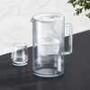 Vandens filtravimo ąsotis Aquaphor Glass 2,5L, pilkas, su 6 vnt vandens filtrų