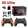 X2 Ultra Video Game Stick konsolė arba TIK 2.4G dvigubas belaidis valdiklis 4K HD30000 žaidimai 64G/128G retro žaidimai Kalėdų dovana 64G