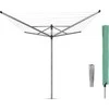 Brabantia Besis. Džiov. Lift-O-Matic60m met. str. - Metallic Pilkas