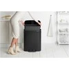 Brabantia Šiukšlių dėžė su pedalu, Bo 60L - matinės juodos spalvos
