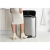 Brabantia Šiukšlių dėžė su pedalu, Bo 60L - matinės plieno spalvos