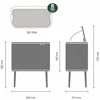 Šiukšlių dėžė Brabantia Bo Touch, 36 l, baltos spalvos