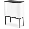 Šiukšlių dėžė Brabantia Bo Touch, 36 l, baltos spalvos