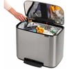 Šiukšlių dėžė su pedalu, Brabantia Bo 36L - plieno spalvos