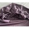 MIEGO GURU PREMIUM satino paklodė su guma “Plum” (TC300) 160x200cm