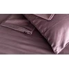 MIEGO GURU PREMIUM satino paklodė su guma “Plum” (TC300) 160x200cm
