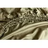 MIEGO GURU PREMIUM satino paklodė su guma “Royal Olive” (TC300) 180x200cm