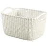 Daiktadėžė CURVER KNIT, 19 l, balta, 40×30×23 cm