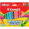 Flomasteriai LUXOR BROADLINE MARKER 6180, vienpusiai, 12 vnt