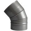 Kaminų alkūnė WADEX 115, D120 mm 45°