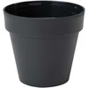 FORM PLASTIC Plastikinis vazonas IBIZA SOFT MAT 4140-014, juodas, Ø20 cm