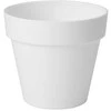 FORM PLASTIC Plastikinis vazonas IBIZA SOFT MAT 4150-011, baltas, Ø22 cm