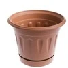 Plastikinis vazonas su lėkšte Uniplastex Primavera, Ø22 cm