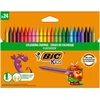 BIC Vaškinės spalvotos kreidelės WAX CRAYON 24 spalvų rinkinys 8297721