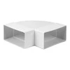 Ventiliacijos alkūnė EUROPLAST KLH25-90, 220 x 55 mm, 90°