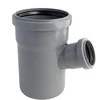 Vidaus kanalizacijos trišakis HTplus, Ø 110 / 75 mm, 67°