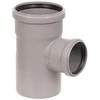 Vidaus kanalizacijos trišakis HTplus, Ø 110 / 75 mm, 87°