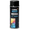 Aerozoliniai universalūs dažai INRAL UNIVERSAL juodi RAL9017 blizgūs 400 ml.
