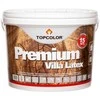 Medinių fasadų dažai TOPCOLOR PREMIUM VILLA LATEX ruda pusiau matiniai 10 L