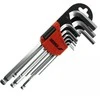 Dedra eiakampiai raktai rutulys ilgi 1510mm rinkinys 9vnt CRV