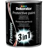 Gruntas - emalė 3in1 DEKORATOR balta kaltinio efekto 0.5 l