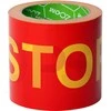 Įspėjamoji juosta "STOP" 100 mm x 100m, geltona-raudona, ZOOM
