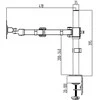 Ergosolid Monitorių laikiklis NF 11 10''-30'' iki 10 kg