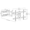 FN TV laikiklis ONYX 20 32"-70"(iki 45 kg,VESA 60*40cm)