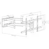 FN TV laikiklis ONYX 30 40"-90"(iki 50 kg,VESA 80*40cm)