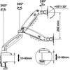 NB Monitoriaus laikiklis F80 17''-30'' iki 9kg